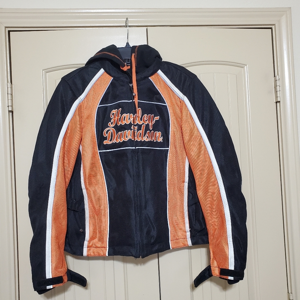 Mesh Harley-Davidson w Hoodie Liner Jacket - Picture 10 of 11